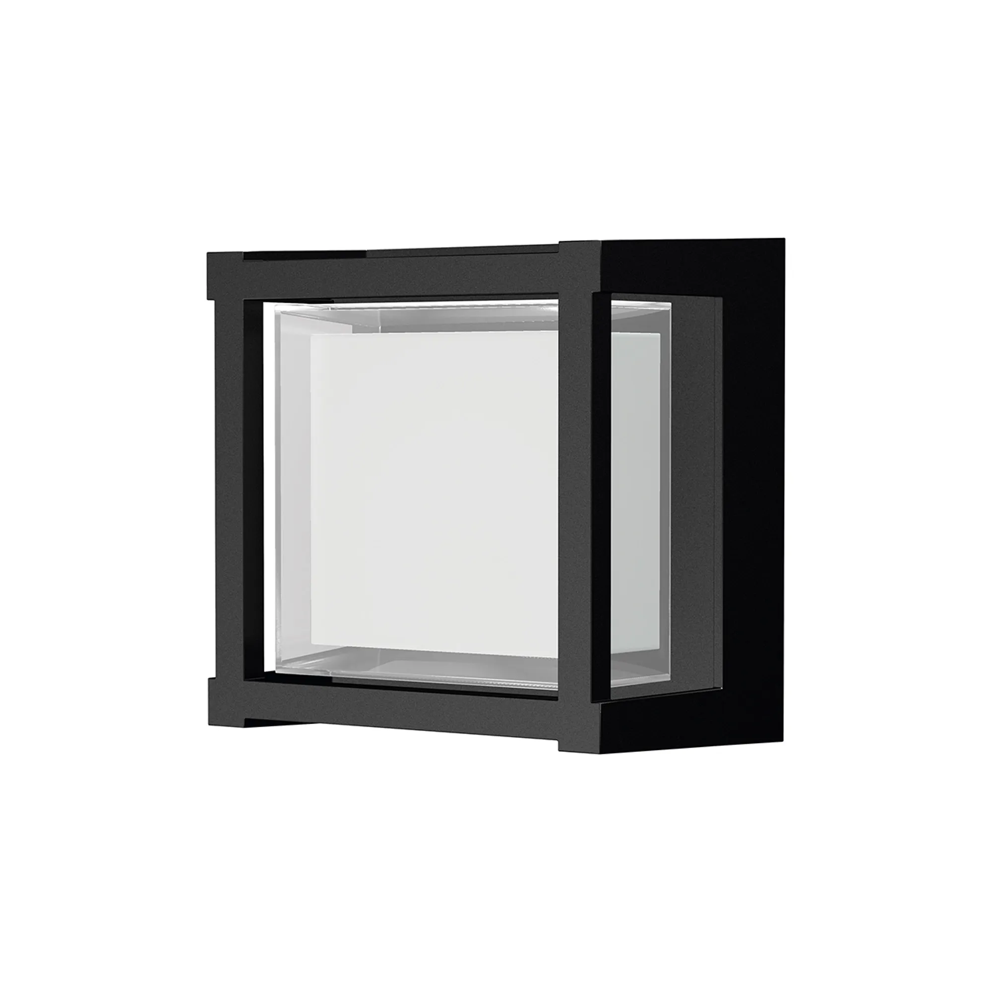 M8851  Creek Square Open Frame Ceiling/Wall Light, 15W LED, CCT, IP65 Outdoor, Black